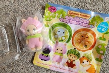 Sylvanian Families Fruity Babies Series 2  Milk Rabbit in Peach costume BNIP