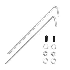 Car Battery Hold Down J Bolts 304 Stainless Steel J-Hook Auto Battery 8 Inch