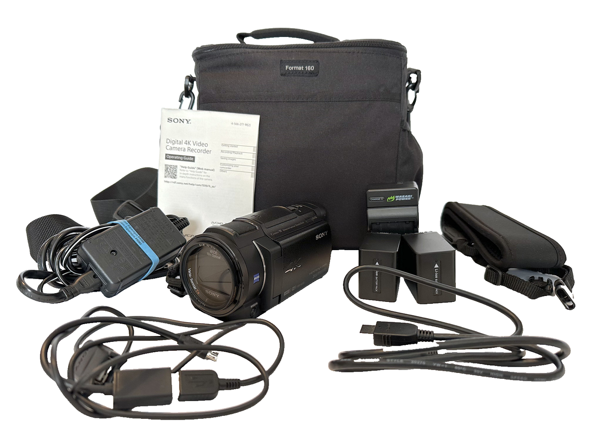 Sony FDR-AX33 4K Ultra HD Handycam Camcorder w/UV Filter & 2
