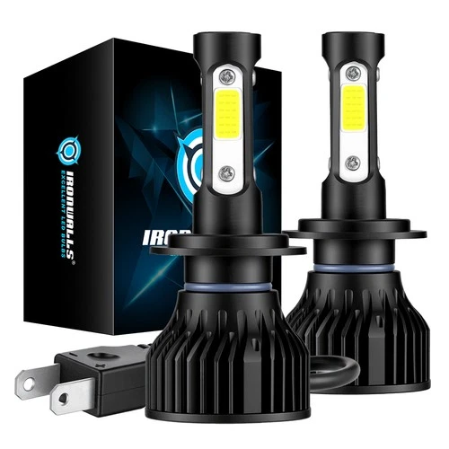 4-sides H7 LED Headlight Kit Bulbs High/Low Beam Bulb 6500K Lamp White 2500000LM