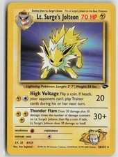 Lt. Surge's Jolteon 28/132 Rare Gym Challenge Pokemon Unlimited Near Mint on eBay