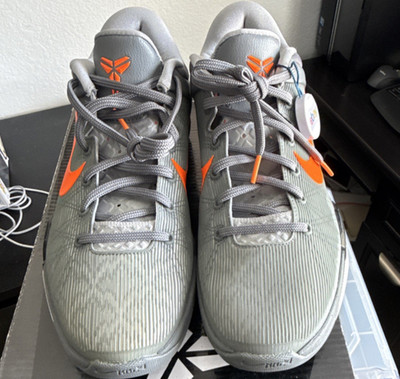 Nike Zoom Kobe 7 System Wolf Grey/Total Orange Low Top Basketball 488371-002