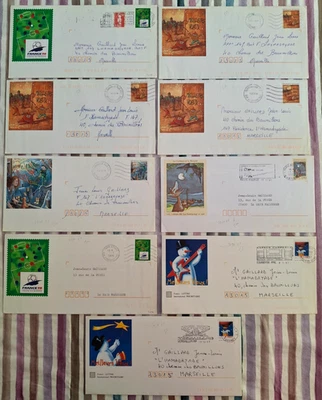 lot de 9 entiers postaux années 1995/96 Oblitérés - Photo 1/2