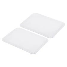 11.6x8.4" Fast Food Tray, 2 Pack Plastic Serving Tray Reusable Rectangle Tray