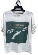 Vintage THE SMITHS the Queen is Dead Rock Tour Concert T-shirt Morrissey PA3149