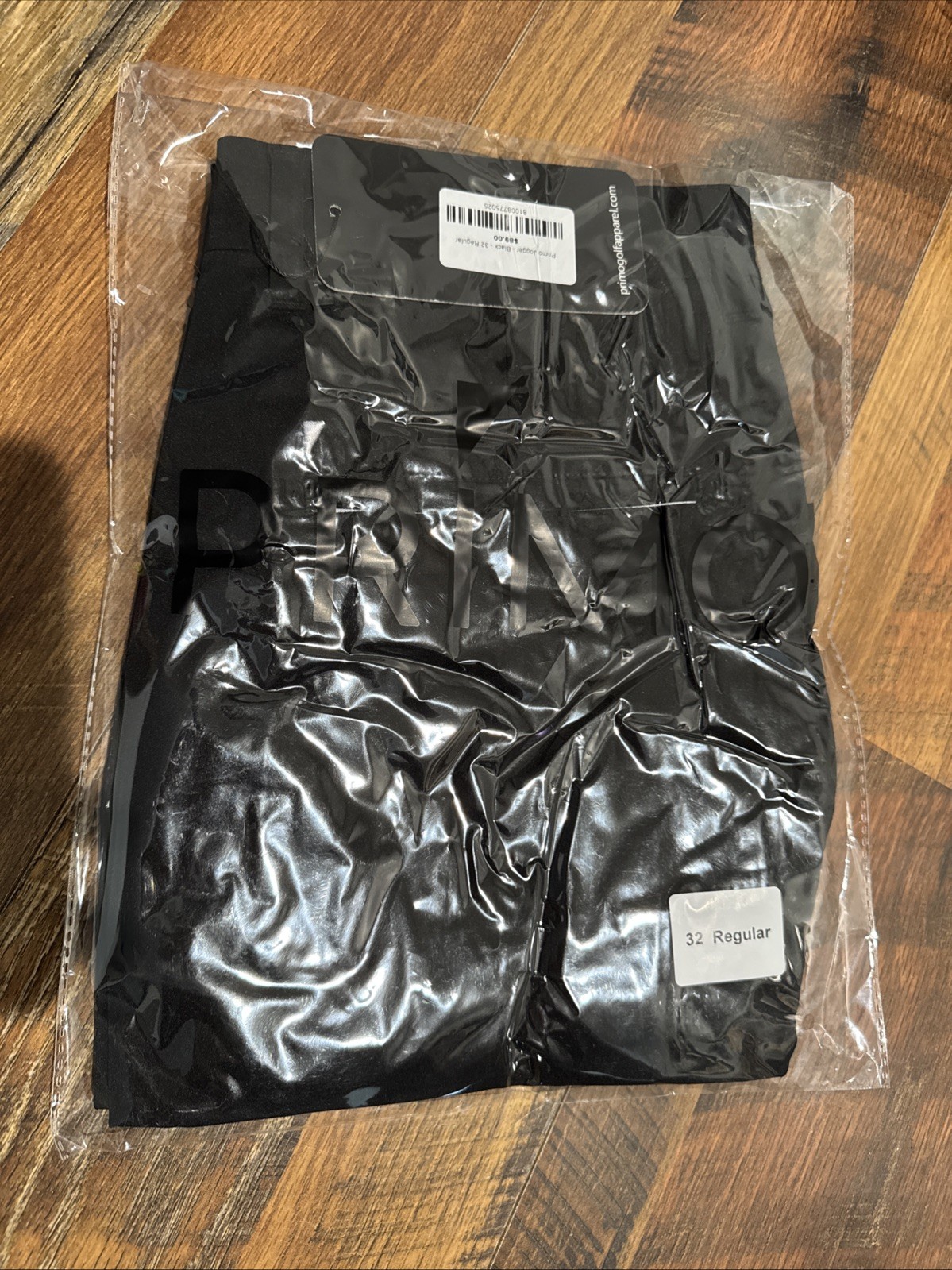 Joggers Men 32 Regular Black Ankle Zipper Performance Modern