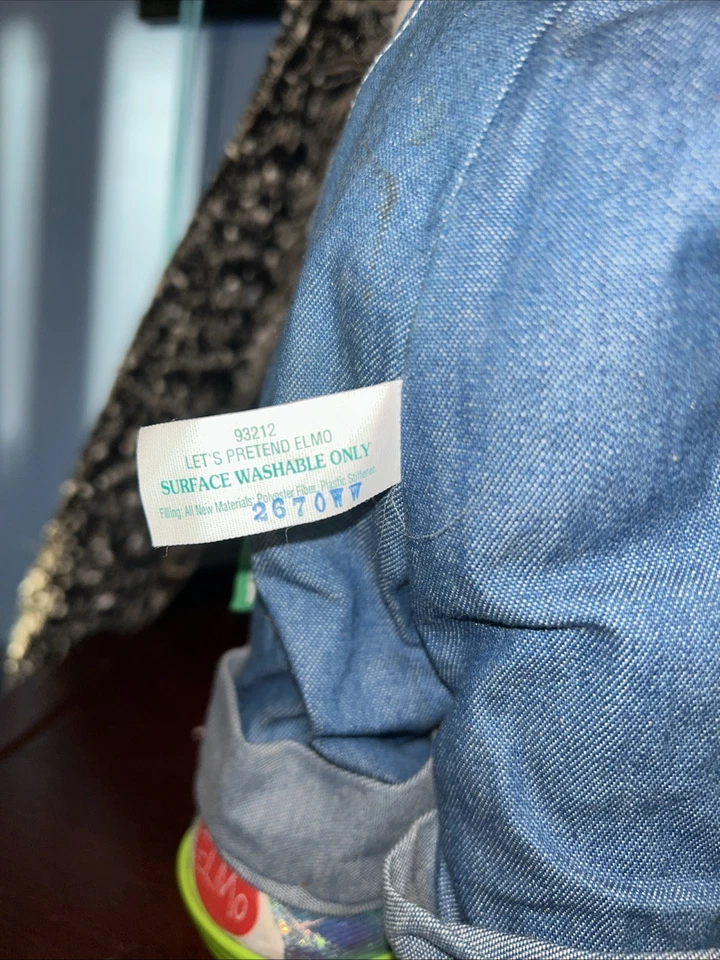 Fisher Price Let's Pretend Elmo он говорит и поет в комбинезоне плюшевая игрушка фигурка - Изображение 3 из 4