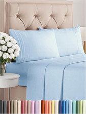 King Size 4 Piece Sheet Set - Comfy Breathable Cooling Bed Sheets Set - Hotel