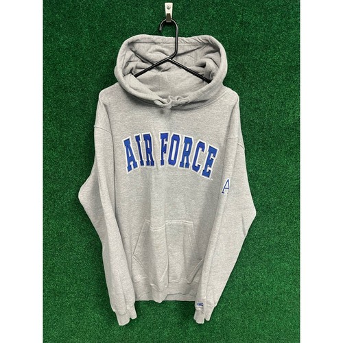 Y2K Air Force Academy Gray & Blue Sweatshirt Hoodie XL Unisex University