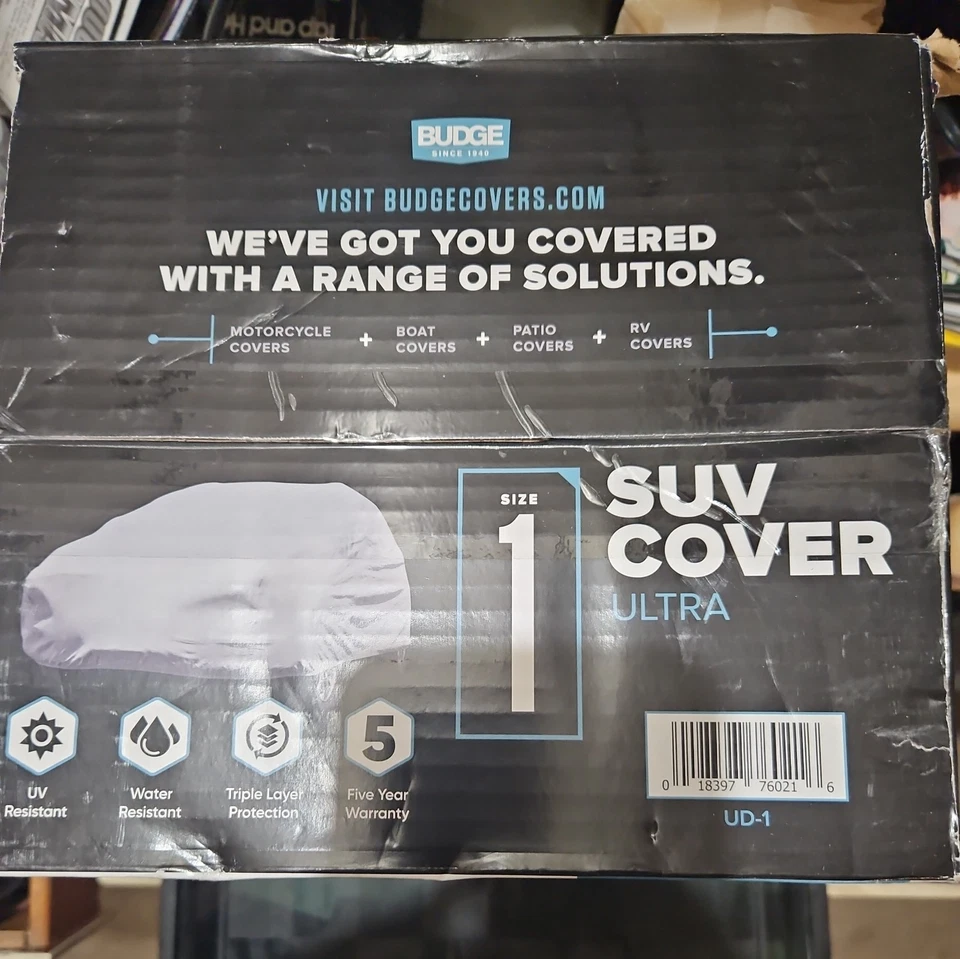 Cubierta Budge Industries UD-1 Duro SUV talla 1. Gris nuevo Foto 2 de 2