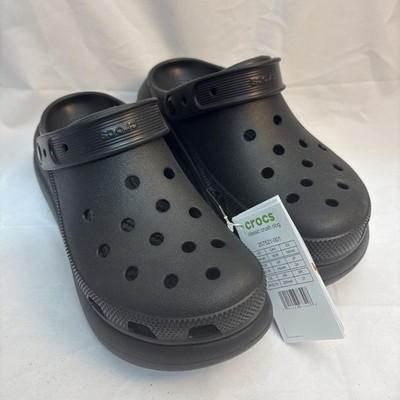 Crocs Unisex Classic Crush Clog Black NWT M6/W8