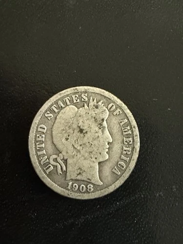 1908 D Barber Liberty Head Dime G