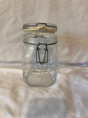 Bormioli Rocco Fido Klarglas Einmachglas 1L Swing Top eckig Made in Italy