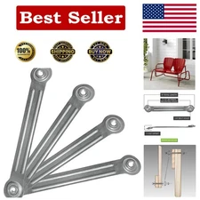 4 Pack of 9" Silver Glider Bearing Arms - Restore Your Vintage Furniture Easily