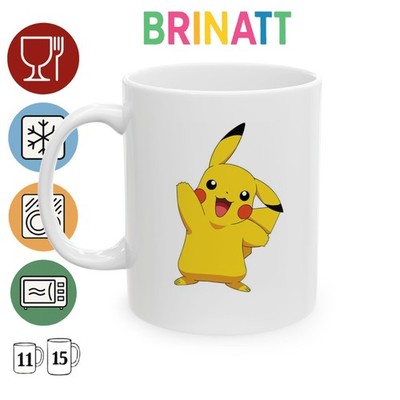 Ceramic Mug - Pika chu - Anime - Japan - Funny Coffee Lover Gift, Tea Cup Office