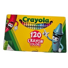 Crayola 120 Count Box of Crayons With Sharpener READ