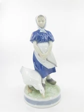 Royal Copenhagen Porcelain Figurine #627 Goose Girl 9.5" tall