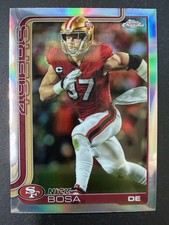 Topps 2025 Chrome Nick Bosa Refractor #264 San Francisco 49ers