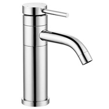 Bathroom Basin Mixer Tap Chrome Swivel Spout Mono Single Lever Hot Cold