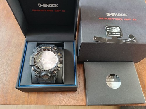 CASIO G-SHOCK Mudmaster GWG-1000 Solar Radio Watch Black Used - Picture 2 of 10