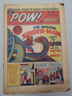 POW! and WHAM! Comic No.55, 3rd February 1968, Odhams Press, Amazing Spider-Man.