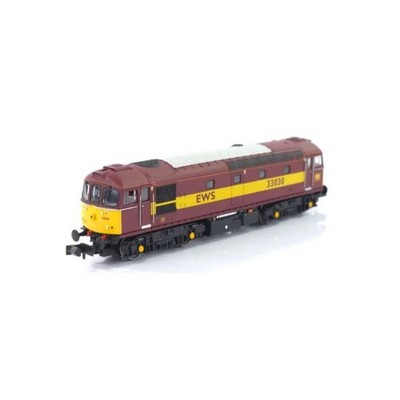 Gaugemaster GM2210603D N Gauge Class 33 030 EWS Red/Gold DCC Fitted