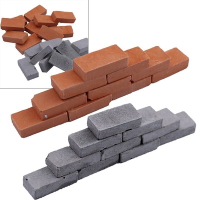 50Pcs, Miniature Bricks HO N-scale Railway Model Landscape DIY Material / Neu