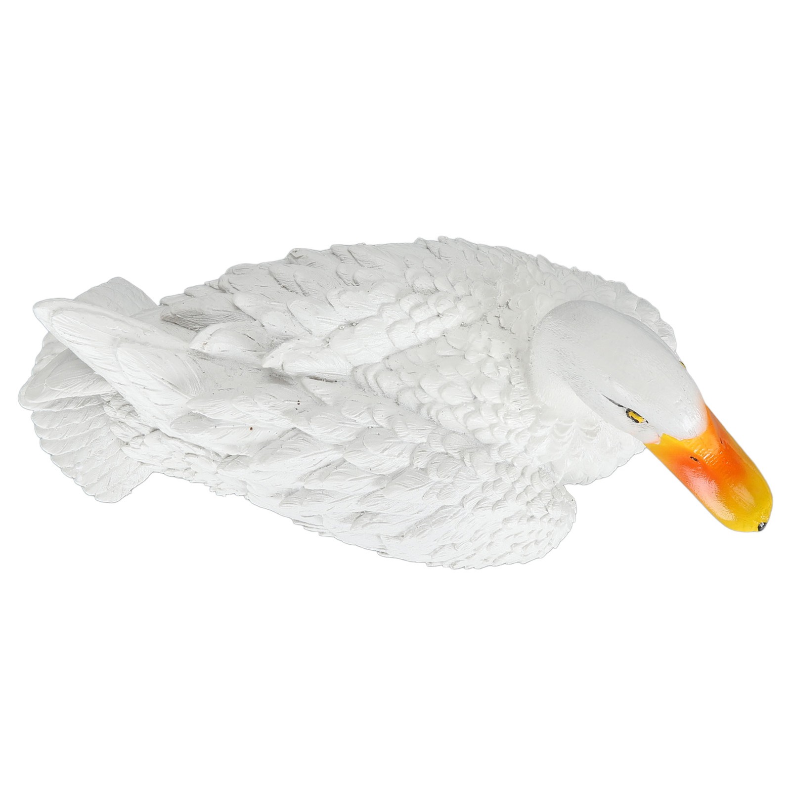 Resin Duck Ornament Innovative Fun Simulation Vivid Landscaping White Duck BAJ