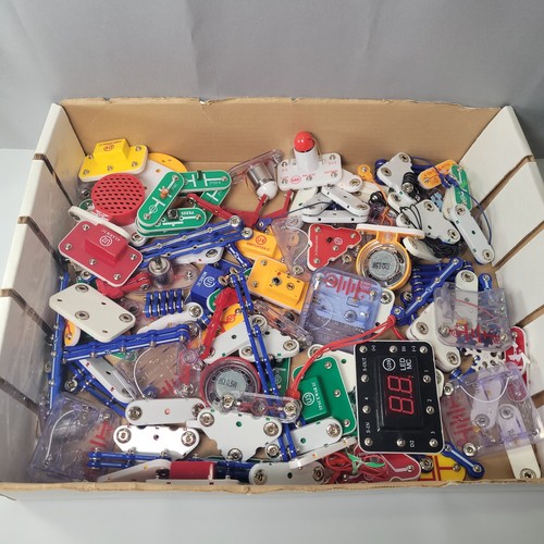 Elenco Snap Circuits Parts Pieces Lot Electronic Modules Wires Switches 4+ lbs