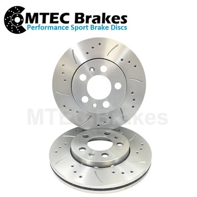 Disques De Frein Avant Drilled Grooved Honda Integra Vtec Prelude - Photo 1/4