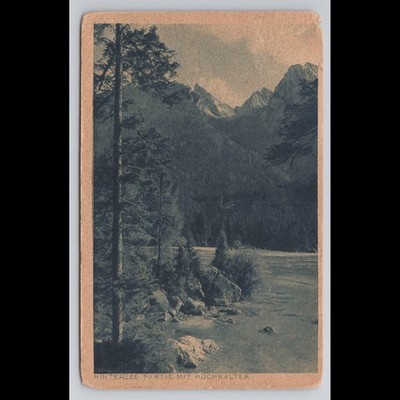 Vintage Postcard Hintersee Bavaria Posted Scenic View Collectible Original