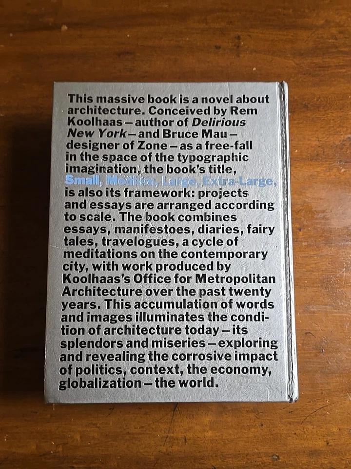 S M L XL Small Medium Large Extra Large by Rem Koolhaas & Bruce Mau 1998, 2nd Ed - Image 3 of 4