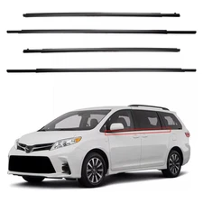 Window Moulding Weatherstrip Trim Seal Belt Outside For 2011-2020 Toyota Sienna