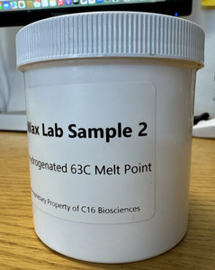 C16 Biosciences Hydrogenated 63°C Melt Point Paraffin Wax Palm Wax Synthetic Wax