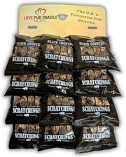 Proper Black Country Pork Scratchings Pub Card 12 x 60g Traditional Pork