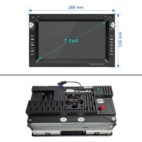 Radio de coche para VW Polo 9N Golf Jetta MK4 Passat B5 T5 64 GB Android 13 GPS Navi BT - Imagen 13 de 14