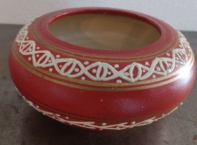 Handmade Pottery Bowl From Greece  6'' Vintage