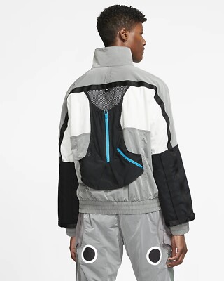 Nike Mens NRG ISPA Jacket Full Zip CD6368-012 Gray-Blue-Size