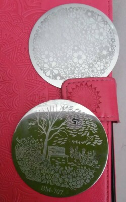 Nail STAMPING SET 1  PLATE  von Bundle Monster mit Sommer Herbst Design