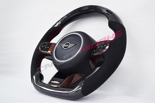 Volante de fibra de carbono personalizable Mini Cooper S JCW F54 F55 F56 F5X LCI 2 - Imagen 6 de 15