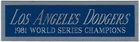 1981 LOS ANGELES DODGERS NAMEPLATE AUTOGRAPHED Signed BASEBALL-JERSEY-BAT-PHOTO