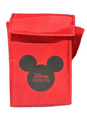 New - Disney Movie Club Red Lunch Bag MICKEY MOUSE LOGO INSULATED LUNCH BAG Tote