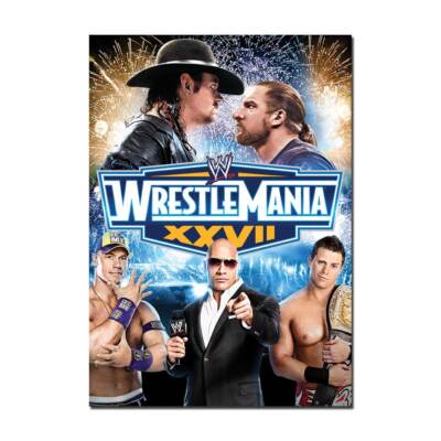 WWE WrestleMania 27 Poster | Classic & Official Wrestling Event Wall Art A4 A3