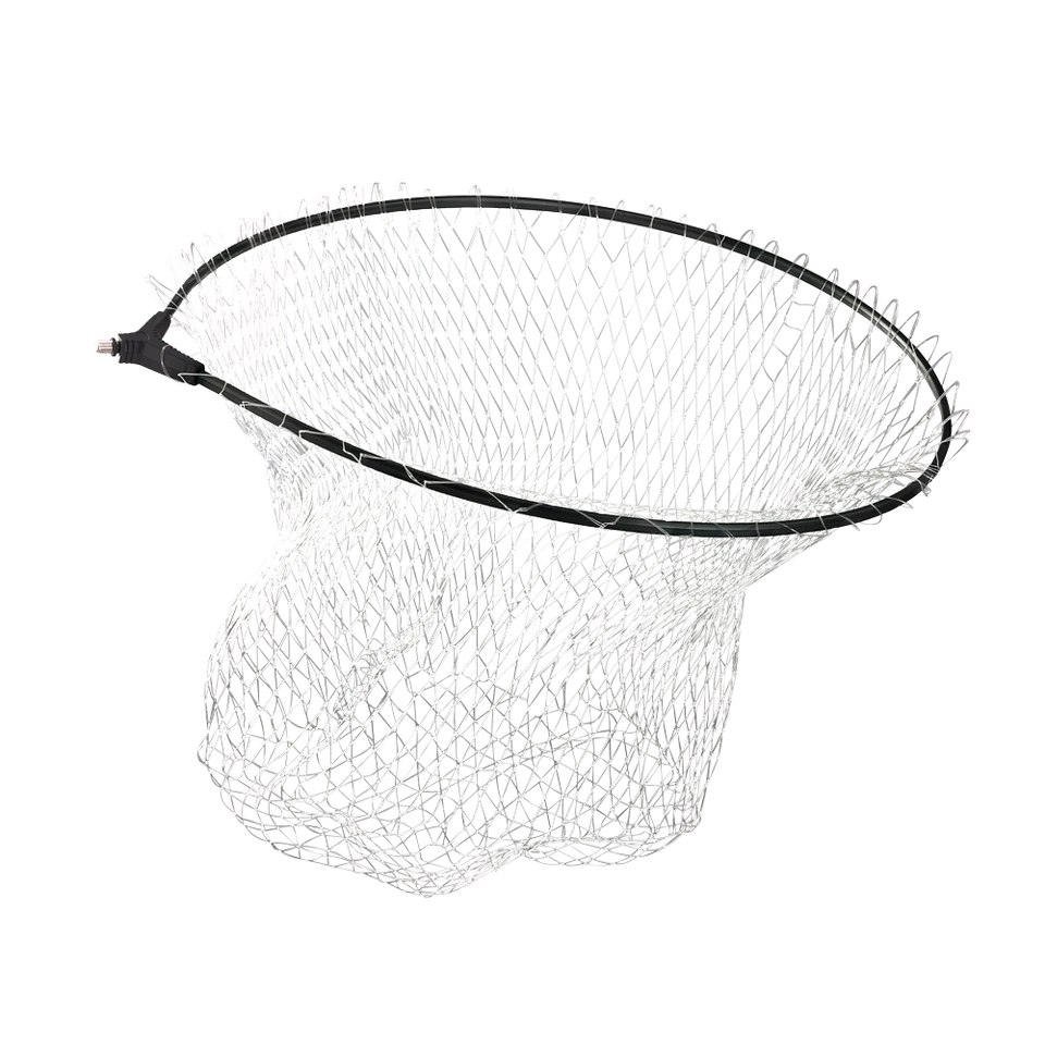 ‎SELE Accessorio pesca Sele testa guadino ovale nylon large 55X45-profondo 35cm