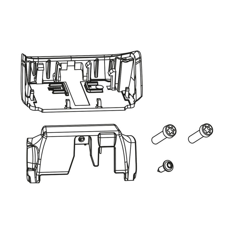 kit staffe supporto batteria lato serratura powerpack al telaio compatibile smar