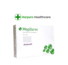 MEPIFORM SILICONE SCAR - KELOIDS DRESSING - MOLNLYCKE - 5 X 7CM X 3 DRESSINGS