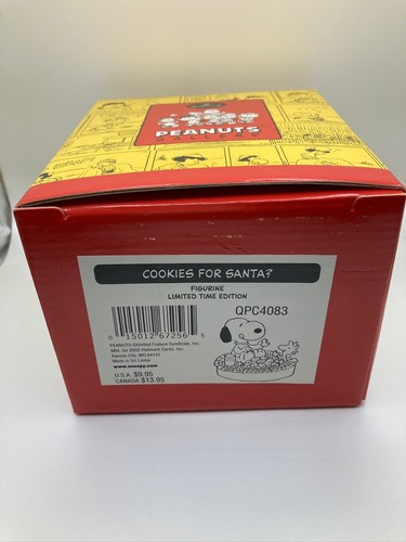 Hallmark Peanuts Gallery COOKIES FOR SANTA Figurine Limited Edition - Picture 4 of 5