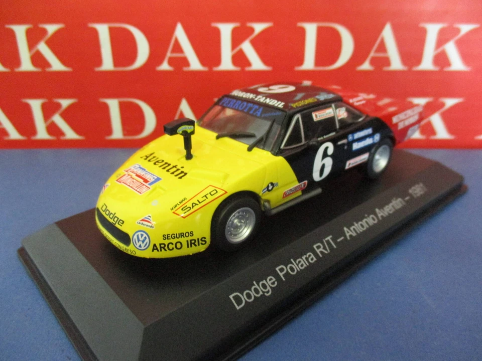 Die cast 1/43 Modellino Auto Dodge Polara R-T ACTC 1981 A. Aventin - Immagine 2 di 4