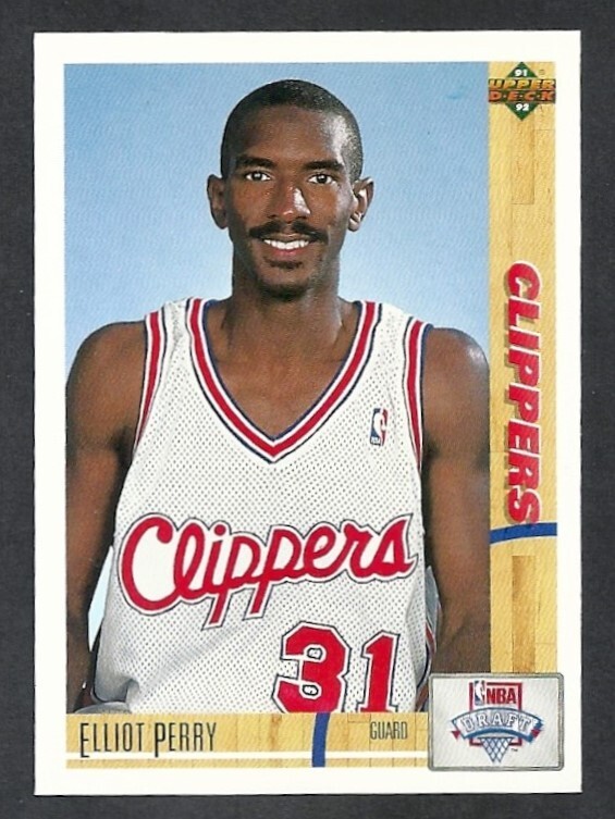 1991-92 UPPER DECK #18 - ELLIOT PERRY LOS ANGELES CLIPPERS RC