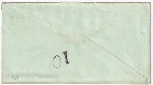DOUBLE RING SPRINGFIELD MASS CANCEL WITH SCOTT #184 CROSS CORK CANCEL - Picture 2 of 2